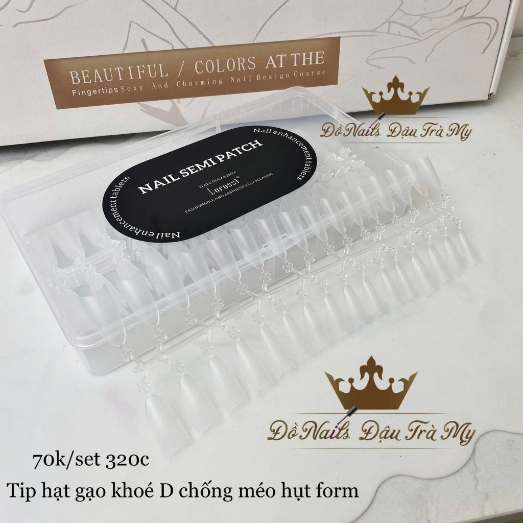 Móng tip nối D ôm sát móng