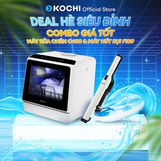   Combo ưu đãi  Máy rửa chén để bàn không dây C400 va Máy bút bụi không dây siêu nhẹ siêu mạnh F100 - Kochi Vietnam 