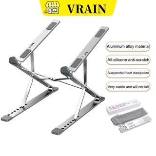 giá đỡ laptop 2 tầng gấp Vrain  gọn nhôm có thể điều chỉnh được độ cao tản nhiệt kê laptop nhôm