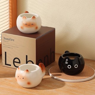  🐱 Ly Uống Cà Phê Hình Mèo Xiêm – Cốc Sứ Dễ Thương Quà Tặng Ý Nghĩa 