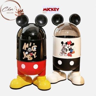 Thùng Rác MICKEY Xinh Xắn Có Lõi Bên Trong, Thùng Rác Phòng Khách, Phòng Ngủ, Bếp Trang Trí Nhà Đẹp