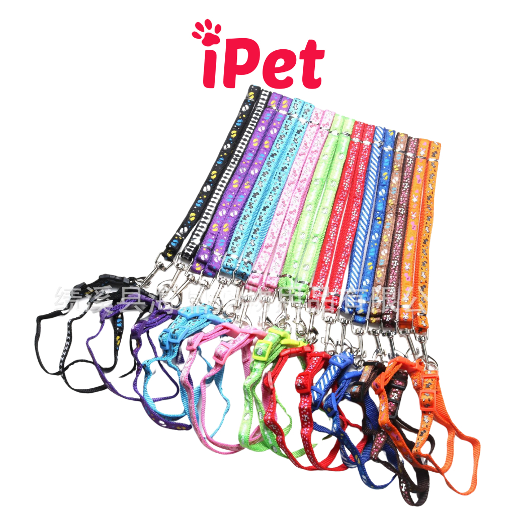 Dây Dắt Kèm Vòng Cổ Chuông Cho Thú Cưng Chó Mèo - iPet Shop