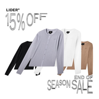 Áo Khoác Cardigan Boxy Ôm Body Unisex Mỏng Nhẹ LIDER HAZEL CARDIGAN - Caramel/Fog Grey/Black/Pearl