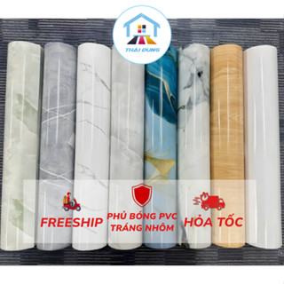Cuộn Xốp PVC ( 60cm x 3m ) vân đá hoa cương sẵn keo tự dính, siêu đẹp chống thấm nước, phủ bóng