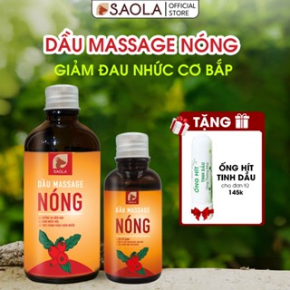 Dầu Nóng Massage Giảm Đau Xương Khớp, Thư Giãn Ngủ Ngon, Vận Động Tốt, Không Nhờn Rít, 30ml/100ml