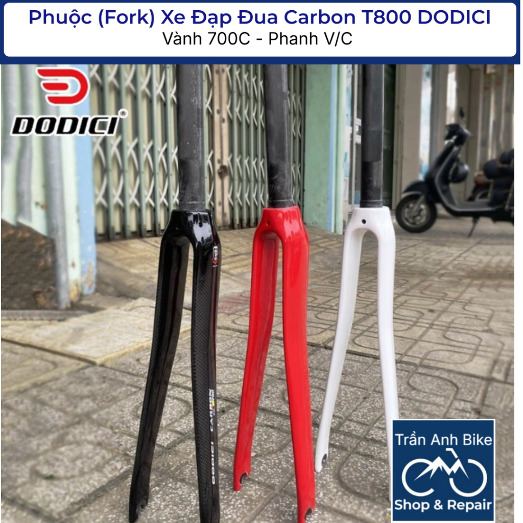 Phuộc (Fork) Xe Đạp Đua Carbon T800 DODICI 700C