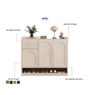  Tủ dép gỗ   Tủ giày gỗ Minis kết hợp công và trang trí  lắp ráp sẵn bào hành 12 tháng 
