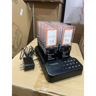 Bộ thẻ rung gọi khách order, bộ thẻ rung khách tự phục vụ TOMIGO - BH 12 tháng