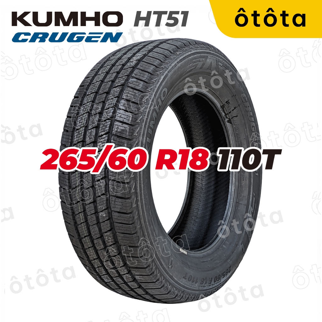 Lốp ô tô Kumho Crugen HT51 – 265/60 R18 110T – Chính Hãng BH 5 năm (265/60 R18, 265 60 R18)