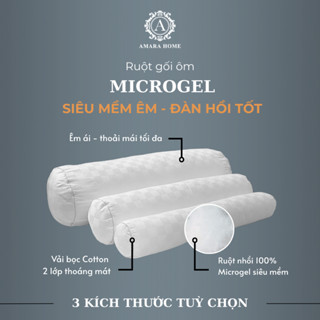 Ruột Gối Ôm Microgel Cao Cấp AMARA - Siêu Mềm Mại, Đàn Hồi Tốt, Nhiều Kích Thước, Giúp Ngủ Ngon