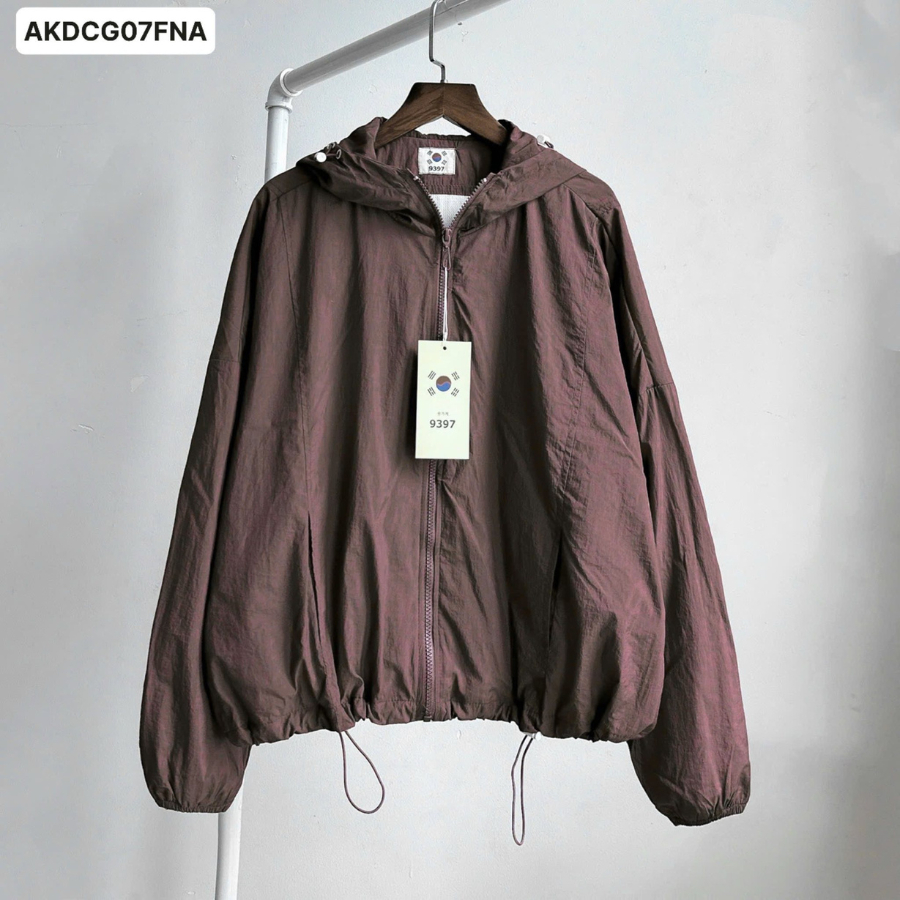 Áo khoác dù trượt nước 9397Closet, lót lưới thoáng mát, dày dặn, trẻ trung năng động, aokhoac 9397