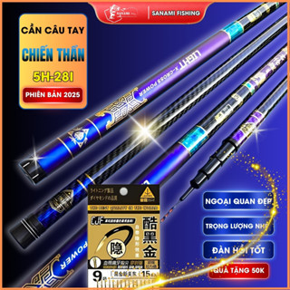 Cần Câu Tay Cần Câu Đài Câu Đơn Chiến Thần 5H 28i Cao Cấp Phiên Bản Mới   CT31