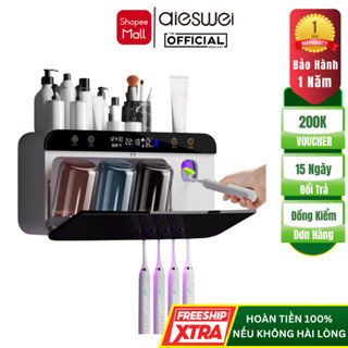 Máy Khử Khuẩn Tiệt Trùng Bàn Chải Cốc Đánh Răng Bằng Tia UV Aieswei ,Bộ Nhả Kem Đánh Răng Khử Trùng Cao Cấp