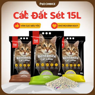Cát đất sét cho mèo, khử mùi, ít bụi, siêu vón cục, cát vệ sinh cho mèo 7.6kg/15L - PetChoice