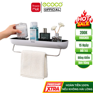  Kệ Để Đồ Nhà Tắm ECOCO E1923 Giá Đựng Vật Dụng Nhà Tắm Gắn Tường Cao Cấp Chất Liệu Nhựa ABS 
