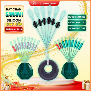 [ MUA 5 TẶNG 1 ]Hạt Chặn Phao Silicon Trong Suốt, Tàng Hình, Hạt Chặn Phao Đen Cao Cấp Phụ Kiện Câu Đài PKK02