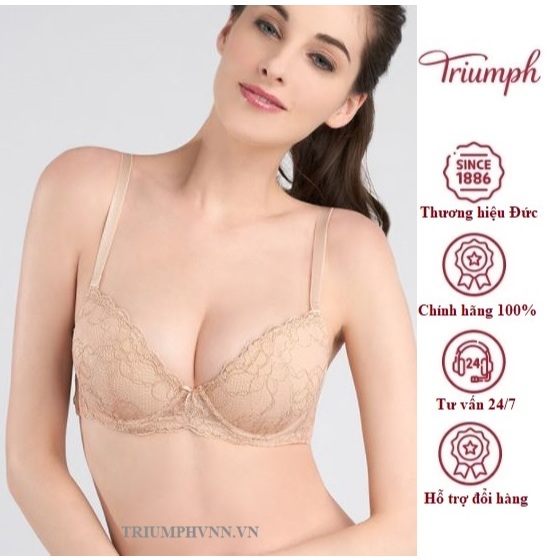 Áo lót nữ Triumph: D 410 Whu - Hàng đệm dày & có thể tháo rời - Hàng chính hãng 100%.