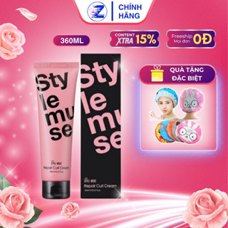  Kem tạo phồng cho tóc xoăn ATS Style-Muse Repair Curl Cream 150ml cung cấp độ ẩm dưỡng chất cho tóc | ZATAKUB 