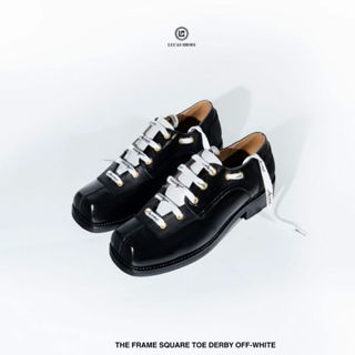  Giày Tây Nam Square Derby Lucas Shoes – Off-white Mũi Vuông Đế Khâu McKay Sang Trọng BH 1 Năm 