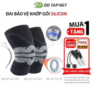  Đai Bảo Vệ Khớp Gối Đai Bó Gối Thể Thao Silicon Cao Cấp 2 Lò Xo Trợ Lực Hỗ Trợ Vận Động 