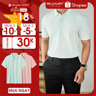 [MUA 2 GIẢM 5%] Áo Polo Nam 8APCT467 Biluxury Thời Trang Nam Áo Polo Cotton Phom Slimfit Co Giãn Thoải Mái