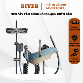 Sen Cây, Vòi Hoa Sen Tắm Đứng Nóng Lạnh Củ Đồng phủ Nano, Bộ Vòi Sen Tắm Đứng 99diver [Chính Hãng]