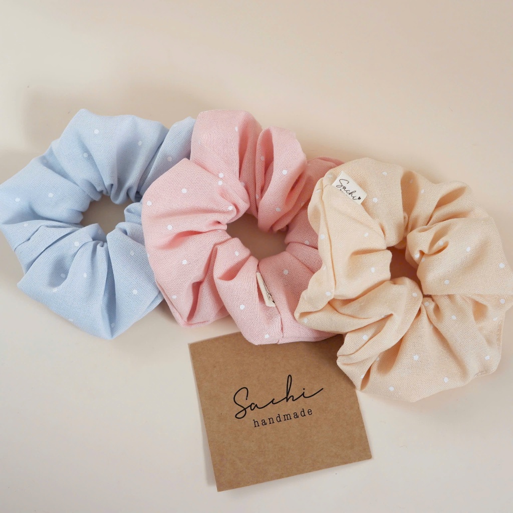 Sachi Handmade • Scrunchies vải hoạ tiết Style Hàn Handmade by Sachi