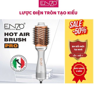  Lược điện ENZO 4139 Thương hiệu ITALIA lược tròn tạo kiểu tóc cao cấp 4 trong 1 lược chải khí nóng 