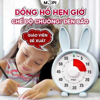 Đồng hồ đếm ngược Pomodoro học bài tập trung, Mopi timer MP038 quản lý thời gian trẻ em, đồng hồ hẹn giờ nấu ăn mini