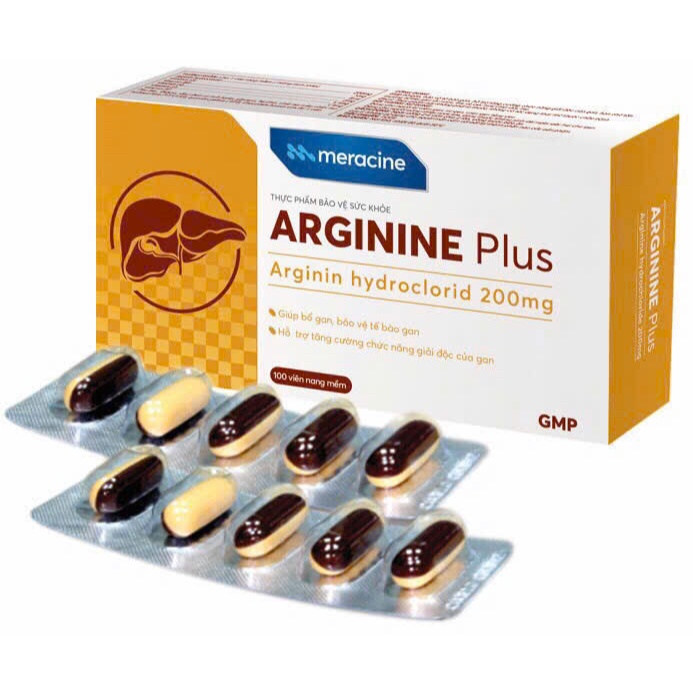 Viên uống Arginine Plus 200mg -Hỗ trợ giải độc gan