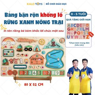 Bảng Bận Rộn size to TẶNG IN TÊN RIÊNG, Đồ Chơi Giáo dục Montessori Cho Bé 0-5 Tuổi | Trò vui BB13