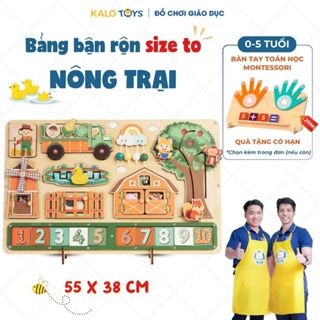 Bảng bận rộn Nông Trại thông minh Montessori cho bé phát triển trí tuệ, kỹ năng | Trò Vui BB52