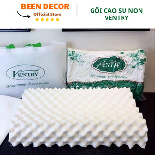 Gối cao su non người lớn cao cấp Ventry, chống đau mỏi cổ, vai, gáy, chống ngáy ngủ - Ruột gối nằm latex thiên nhiên
