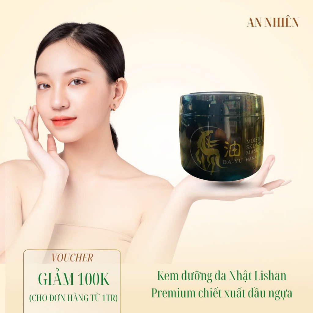 [ NHẬP KHẨU ]Kem dưỡng da Nhật Lishan Premium chiết xuất dầu ngựa