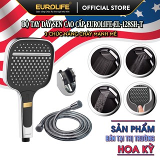  Bộ tay dây sen 3 chức năng chảy nhựa ABS mạ Chrome Eurolife EL-128SH-T  Sản phẩm xuất Mỹ  