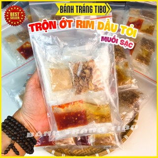  Combo 10 Bịch Bánh Tráng MUỐI SẶC Ớt Rim Mật Ong Dầu Tỏi Siêu Ngon - Bánh Tráng Rìa Phơi Sương Tây Ninh - TIBO FOOD 