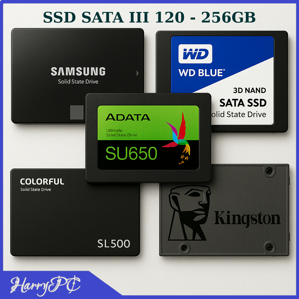 SSD SATA 3 Tháo Máy 120GB-256GB - Sức Khỏe Cao - Bao Test Cài Win - Chính Hãng