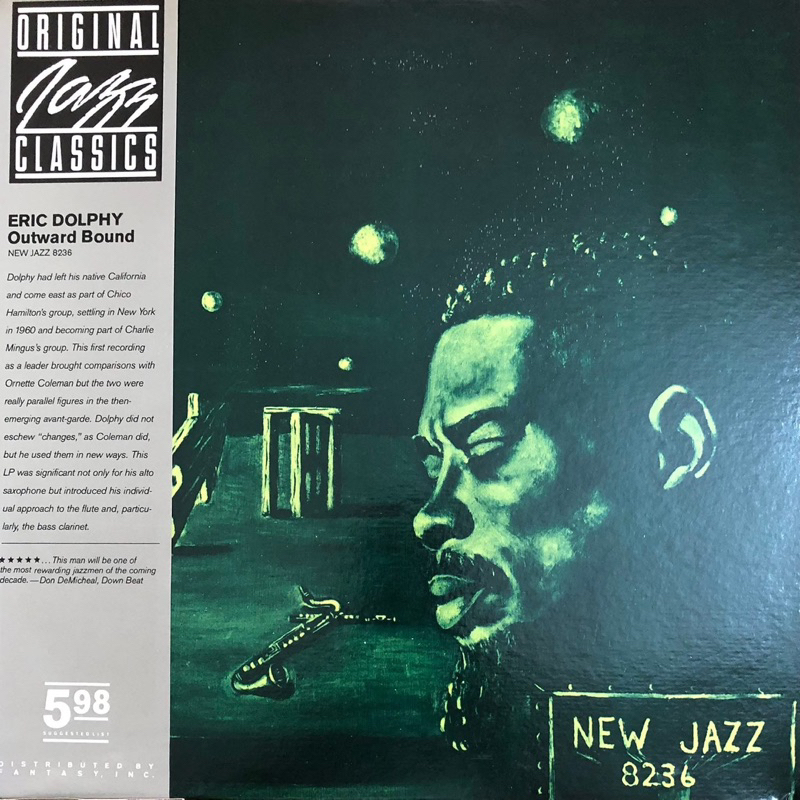 ĐĨA THAN - ERIC DOLPHIY - OUTWARD BOUND New Jazz Nghệ sĩ chính: Eric Dolphy – saxophone alto, clarin