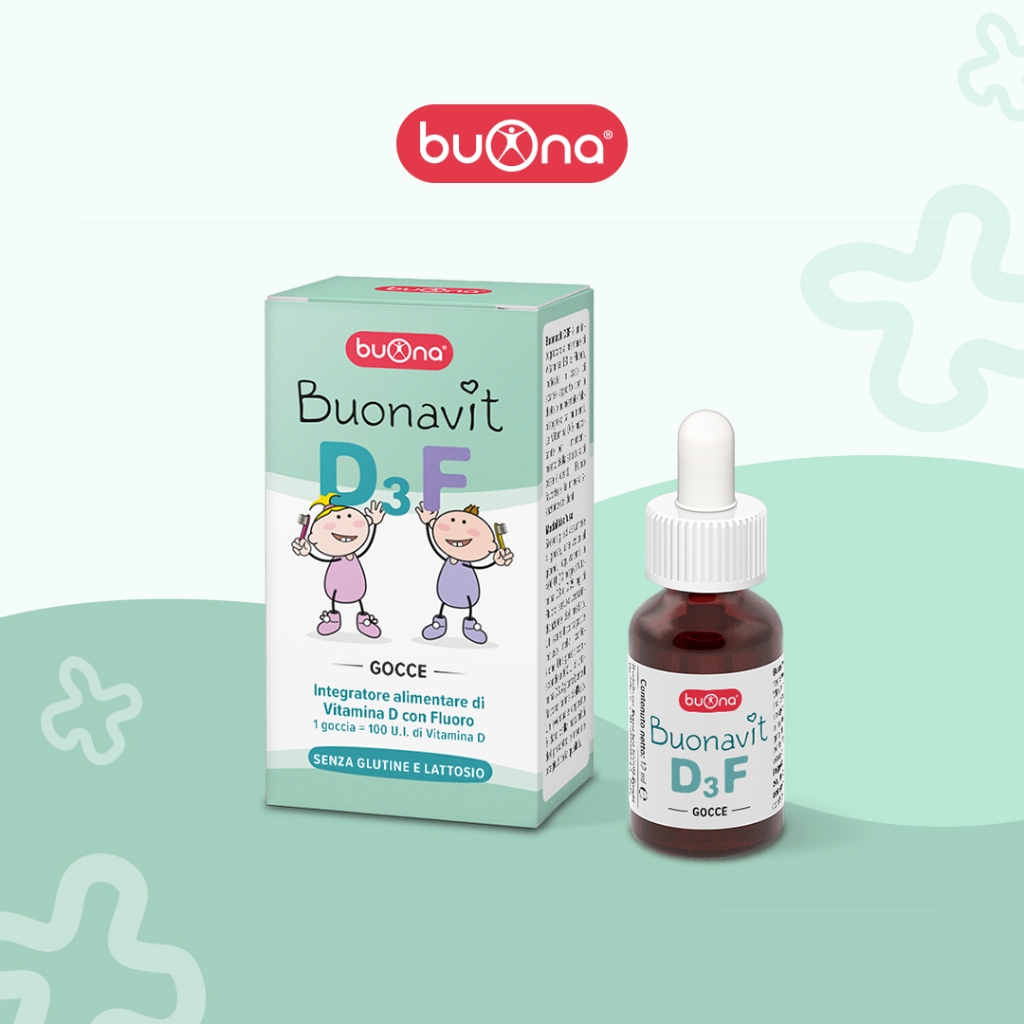 Buonavit D3F – Bổ Sung Vitamin D3 Và Flor Dạng Nhỏ Giọt, Giúp Tăng Hấp Thu Canxi Răng Đẹp Dáng Cao