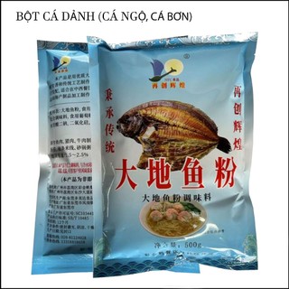  500GR Bột cá Dảnh  cá Ngộ cá Bơn  nguyên chất dùng nấu súp gia tăng hương vị món ăn.Bột tôm và bột hải sản thượng hạng 