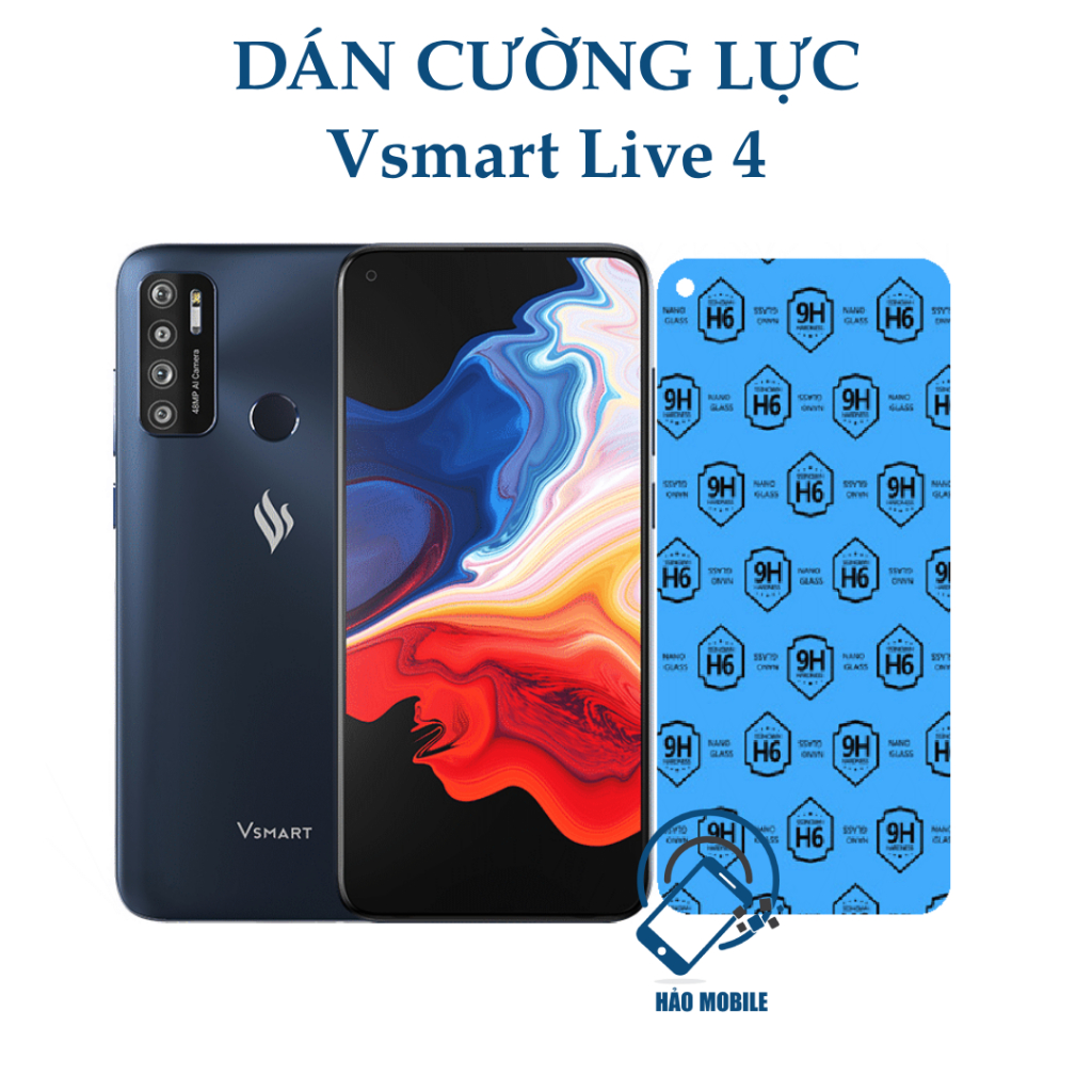 Dán cường lực dẻo nano Vsmart Live 4 ( trong suốt và chống va đập )
