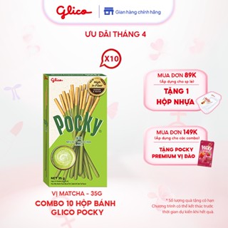 Combo 10 hộp Bánh que Glico Pocky vị Matcha 35gr