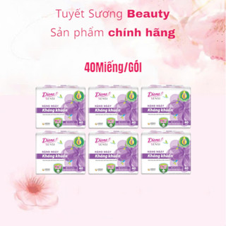 Lốc 6 Gói Băng vệ sinh Diana Hàng Ngày kháng khuẩn 40 Miếng/gói