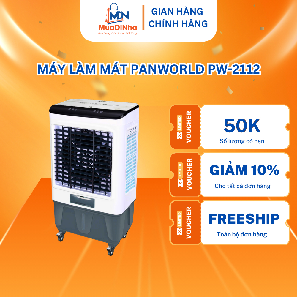 Máy Làm Mát Không Khí Bằng Hơi Nước Panworld PW-2112| PW-2811, Quạt Điều Hòa Hơi Nước Chính Hãng BH 
