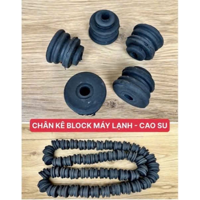 COMBO 3 CỤC CAO SU CHÂN BLOCK MÁY LẠNH -CAO SU CHÂN BLOCK TỦ LẠNH