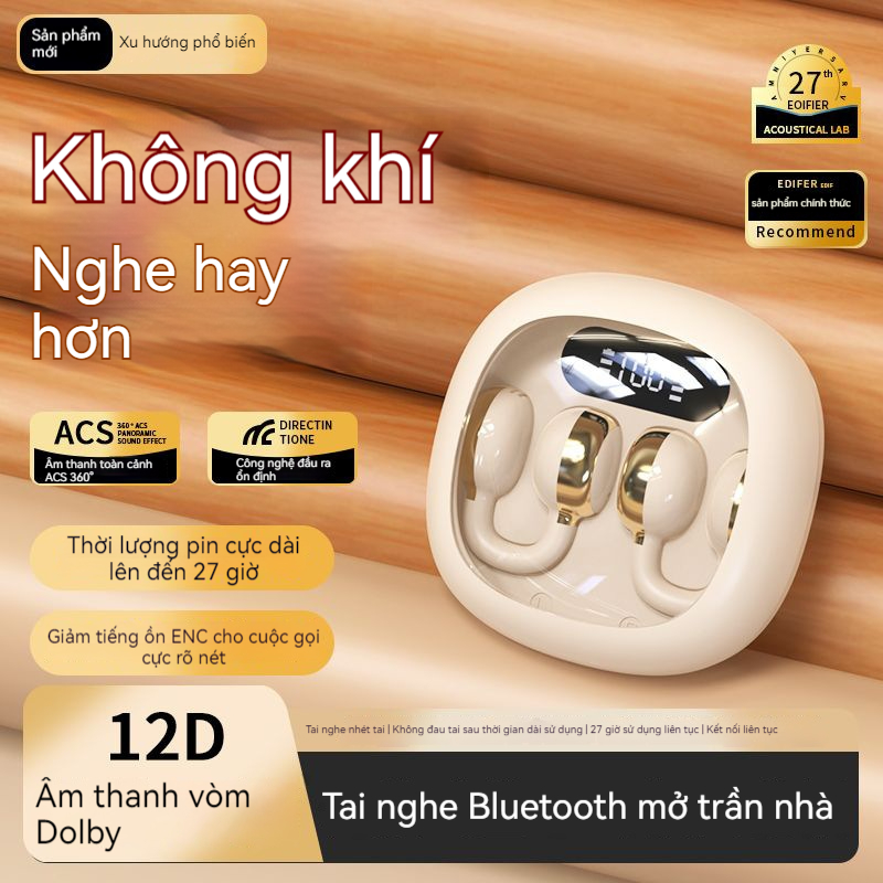Tai nghe không dây X31 có móc tai Tai nghe kẹp BT5.4 Tai nghe có âm thanh nổi HiFi | BigBuy360 - bigbuy360.vn
