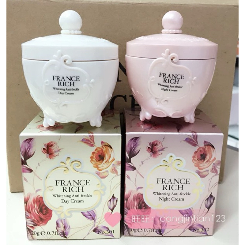Kem dưỡng da mặt France Rich whitening anti - frekle cho da nám và tàn nhang 20gr - kem Francerich -