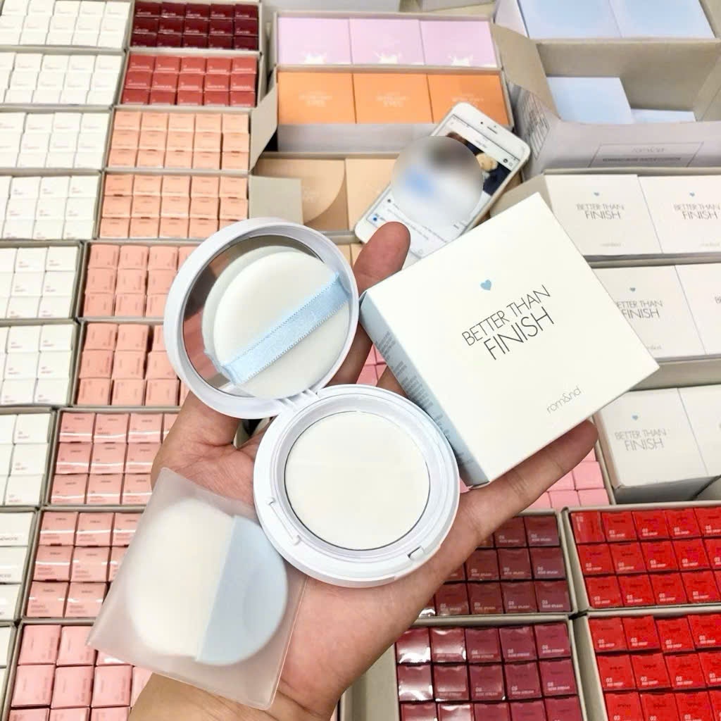 Phấn Phủ Dạng Nén Che Phủ Hoàn Hảo ROMAND Better Than Finish 12g