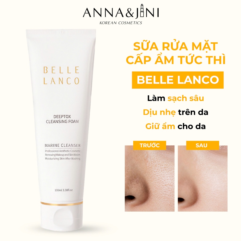 Sữa rửa mặt Belle Lanco - Deeptox cleansing foam