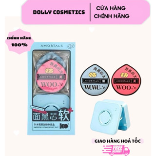 Mút Tán Kem Nền AMORTALS Big Size Bộ Mút Trang Điểm XL Kèm Hộp Đựng Mút Tán Phấn Cushion Mềm Mịn DOLLYDOLLY COSMETICS